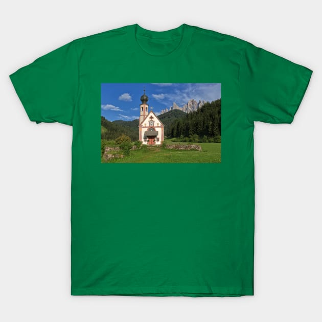 The Church of St. Johann (San Giovanni) in Ranui T-Shirt by yairkarelic